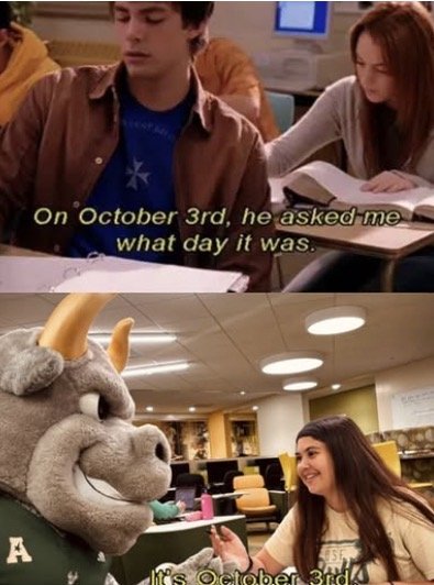 Rocky D. Bull featured in an October 3rd social media creative for USF Athletics